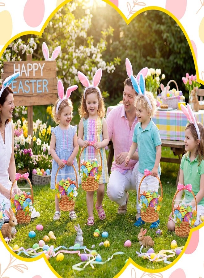 اياستي أكياس هدايا عيد الفصح من إيستي، ٥٠ قطعة، أكياس هدايا سلة عيد الفصح بمقبض، قابلة لإعادة الإغلاق، بيض ملون، فيونكة زهرية، أكياس بلاستيكية محكمة الإغلاق للحلوى، مناسبة لفعاليات البحث عن البيض، وحفلات الأعياد، ومستلزمات تغليف الهدايا والزينة. - Image 4